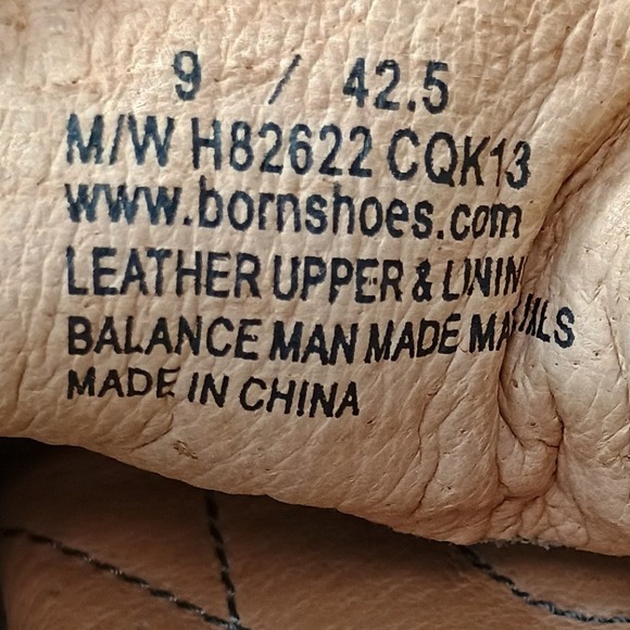 Born Men's Size 9 Distressed Moc Toe Gray Leather Slip On Boat Shoes Loafers - Picture 7 of 7